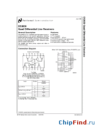 Datasheet DS3650M manufacturer National Semiconductor